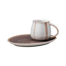 Denby Truffle Discontinued Buffet Saucer