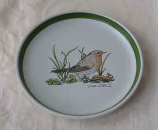 Denby Birds Robin Teaplate