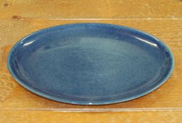 Denby Cottage Blue Oval Plate