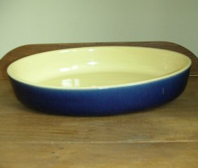 Denby Cottage Blue Oval Roaster