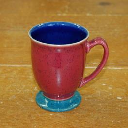 Denby Harlequin Red Footed Mug