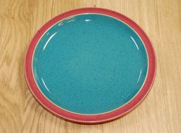 Denby Harlequin Red Out/Green In Salad/Dessert Plate