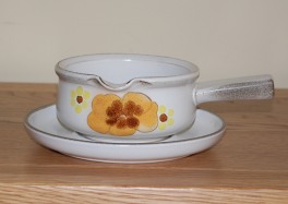 Denby Minstrel Sauce Jug and Saucer