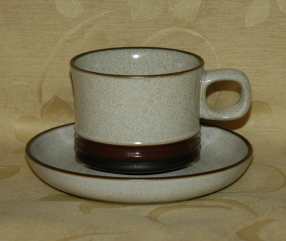 Denby Potters Wheel  Tea Cup and Saucer