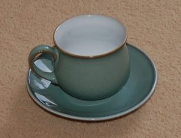 Denby Regency Green Discontinued Espresso Saucer