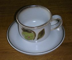 Denby Troubadour  Tea Cup and Saucer