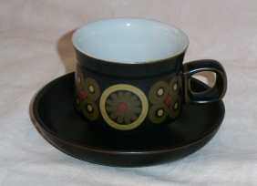 Denby Arabesque  Tea Cup and Saucer