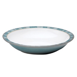 Denby Azure Coast Shallow Rimmed Bowl