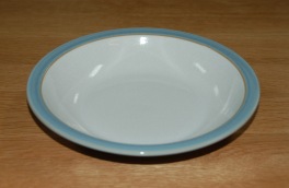 Denby Blue Jetty White Rimmed Bowl