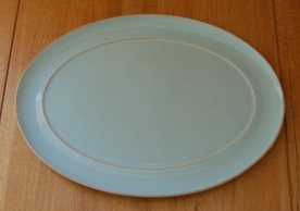 Denby Blue Linen  Oval Platter