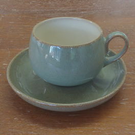 Denby Camelot (no bands) Tea Cup and Saucer