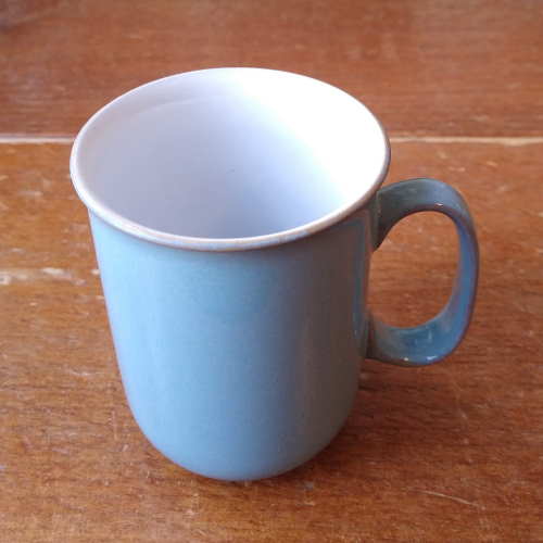 Denby Colonial Blue  Straight Mug - C shaped handle