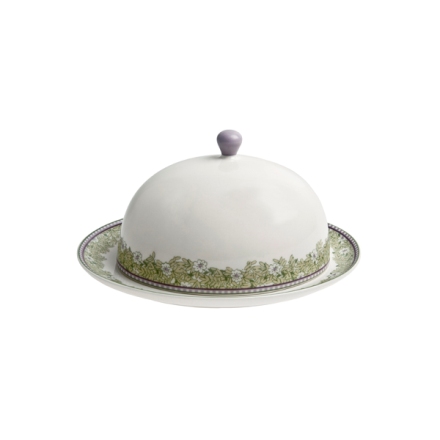 Denby Monsoon Daisy Green  Butter Dish