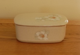 Denby Daybreak (Older colour, paler rim) Butter Dish - Deep Base