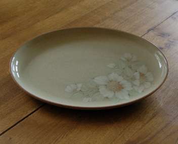 Denby Daybreak (Newer colour - browner rim) Oval Plate