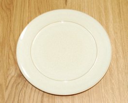 Denby Drama Cream Wide Rimmed Teaplate