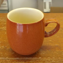 Denby Fire Chilli Plain Large Curve Mug