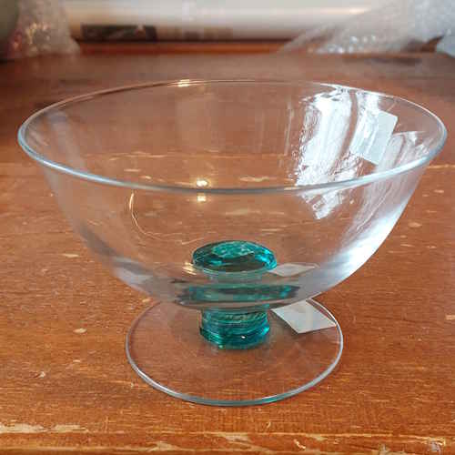 Denby Regency Green Discontinued Glass Dessert Bowl
