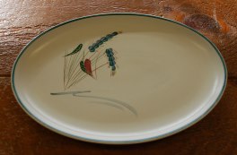 Denby Greenwheat Oval Plate