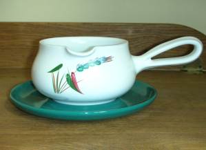 Denby Greenwheat  Sauce Jug and Saucer