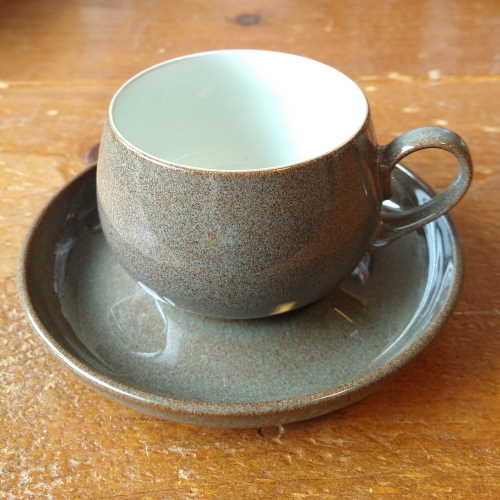 Denby Greystone (no bands) Tea Cup and Saucer