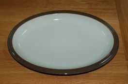 Denby Greystone Oval Plate