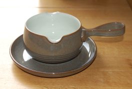 Denby Greystone Sauce Jug and Saucer