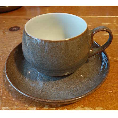 Denby Greystone Tea Cup and Saucer