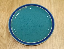 Denby Harlequin Blue Out/Green In Dinner Plate