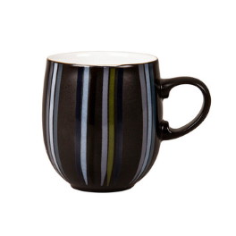 Denby Jet Stripes Large Curve Mug