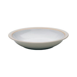 Denby Linen Discontinued Shallow Rimmed Bowl