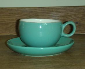 Denby Manor Green  Tea Cup and Saucer