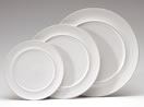 Denby Signature White Wide Rimmed Salad/Dessert Plate