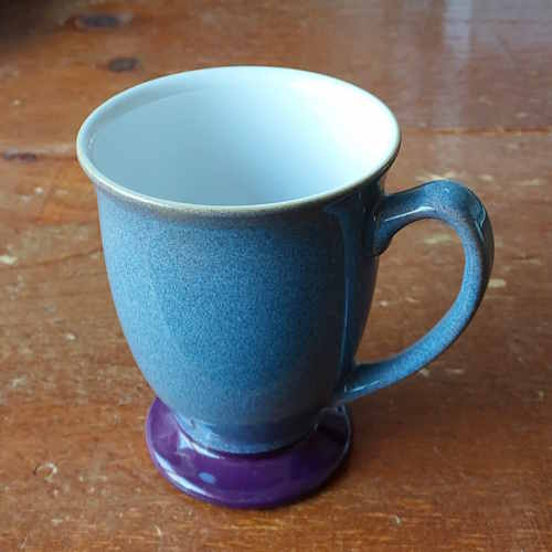 Denby Storm Grey Footed Mug