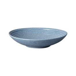 Denby Studio Blue Flint Large Ridged Bowl