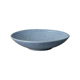 Denby Studio Blue Flint Medium Ridged Bowl