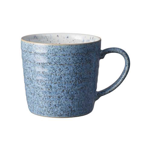 Denby Studio Blue Flint Ridged Mug