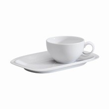 Denby White Squares Buffet Saucer