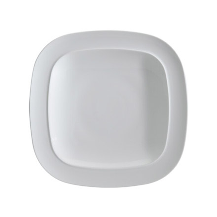 Denby White Squares Dinner Plate