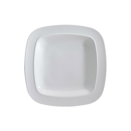 Denby White Squares Salad/Dessert Plate