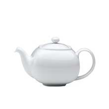 Denby White Squares Teapot