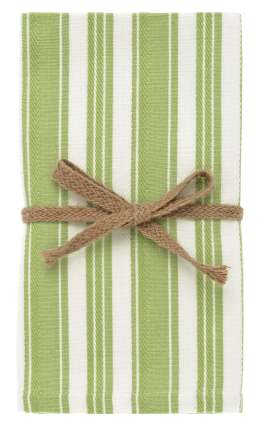 Walton Twill Stripe Avocado Napkins - Set of 4